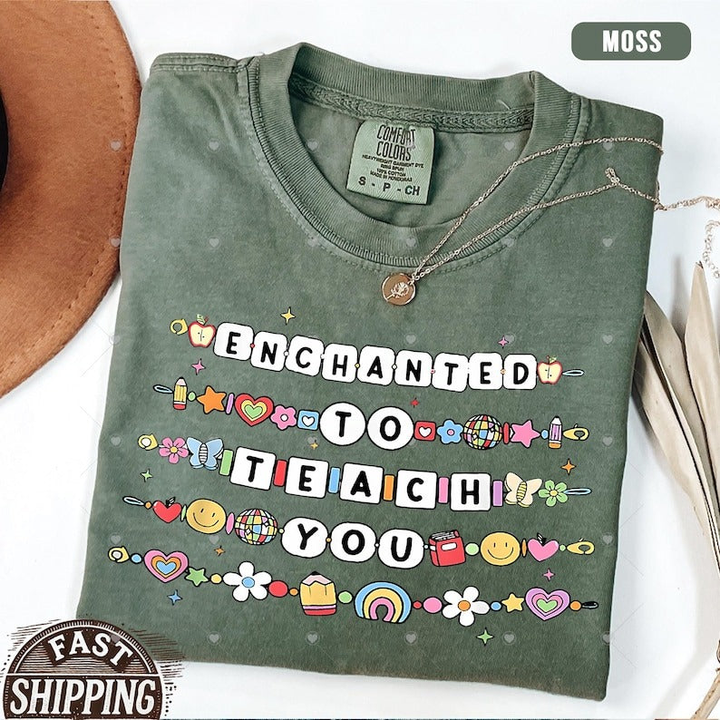 Teacher Shirt, Teacher Comfort Colors® Shirt, Teacher Friendship Bracelet Shirt