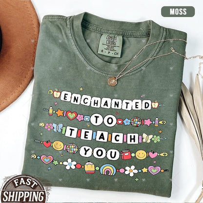 Teacher Shirt, Teacher Comfort Colors® Shirt, Teacher Friendship Bracelet Shirt