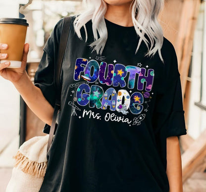 Back To School Shirt, First Day of School Shirt, Outer Space Theme Shirt