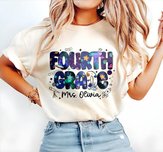 Back To School Shirt, First Day of School Shirt, Outer Space Theme Shirt