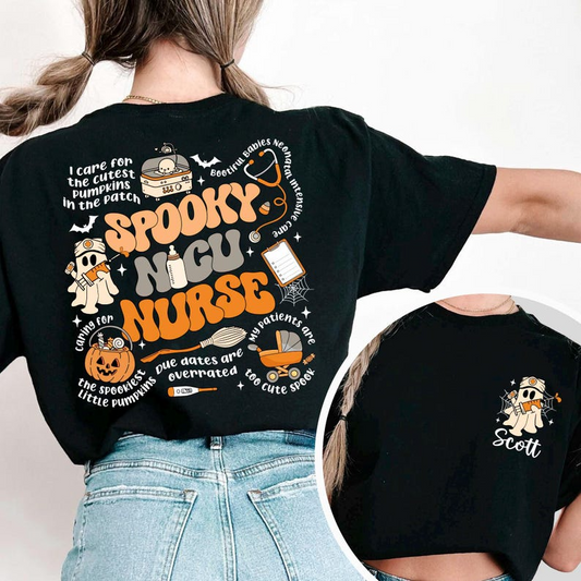 NICU Nurse Halloween Shirt, Spooky Nicu Nurse Shirt, Neonatal ICU Shirt, Halloween Nurse Shirt