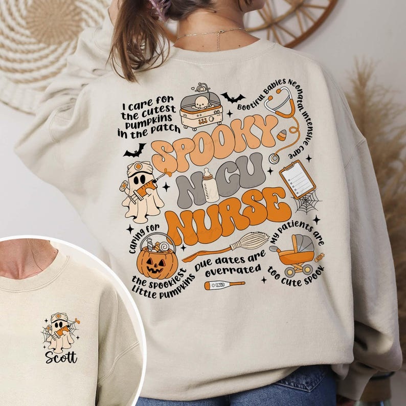 NICU Nurse Halloween Shirt, Spooky Nicu Nurse Shirt, Neonatal ICU Shirt, Halloween Nurse Shirt
