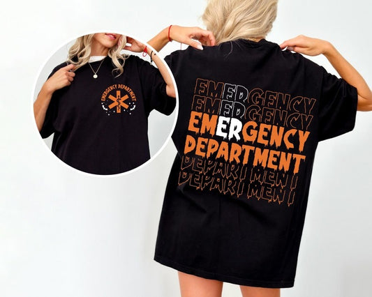 Emergency Department Halloween Shirt, Halloween ER Nurse Shirt, Emergency Nurse Shirt