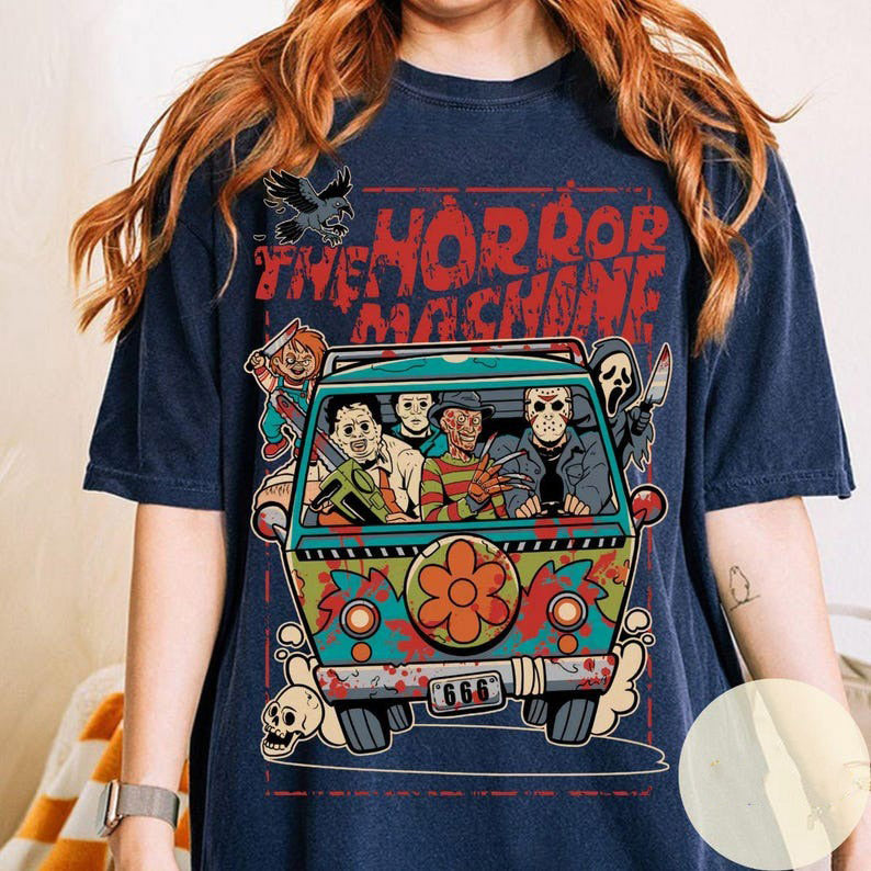 The Horror machine shirt, Halloween Horror characters shirt, Universal Studios Scary movie shirt