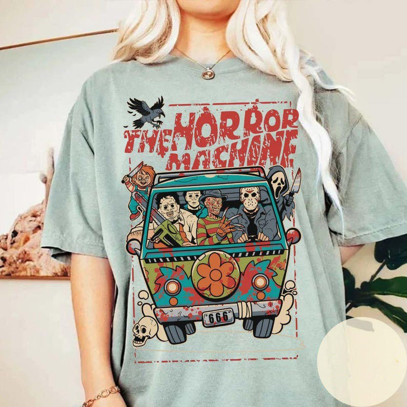 The Horror machine shirt, Halloween Horror characters shirt, Universal Studios Scary movie shirt