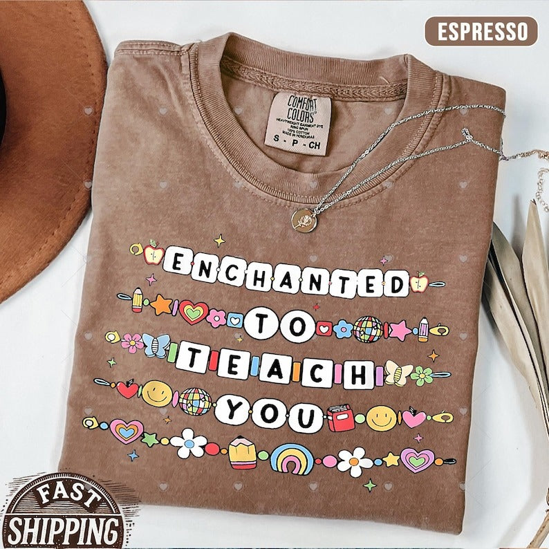 Teacher Shirt, Teacher Comfort Colors® Shirt, Teacher Friendship Bracelet Shirt
