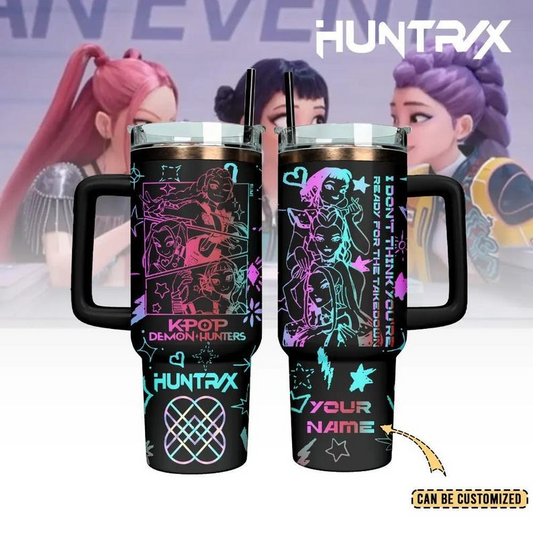Custom Name Kpop Demon Hunters Tumbler, Anime Style Girl Group Tumbler 40 oz