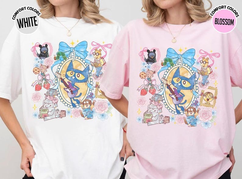 Children's Books Characters Back To School Shirt, Preppy Teacher Library Book Club Shirt