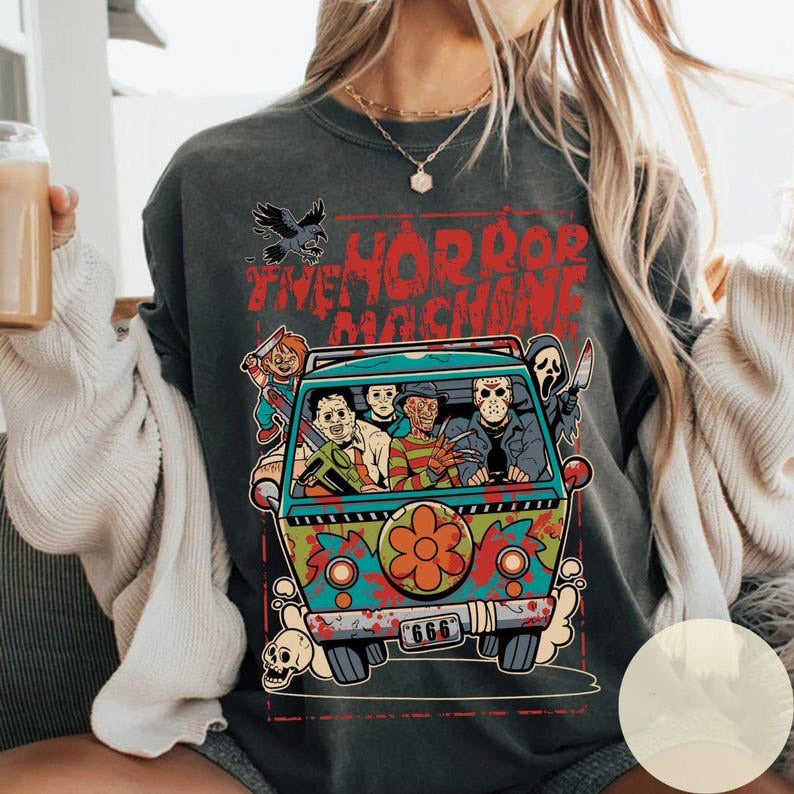 The Horror machine shirt, Halloween Horror characters shirt, Universal Studios Scary movie shirt