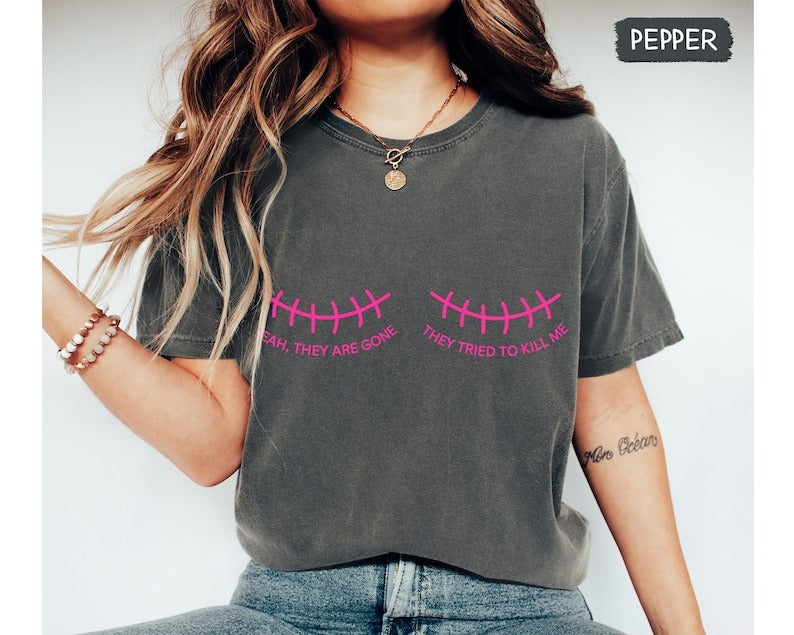 Comfort Colors Breast Cancer Warrior Shirt: Mastectomy Survivor Gift