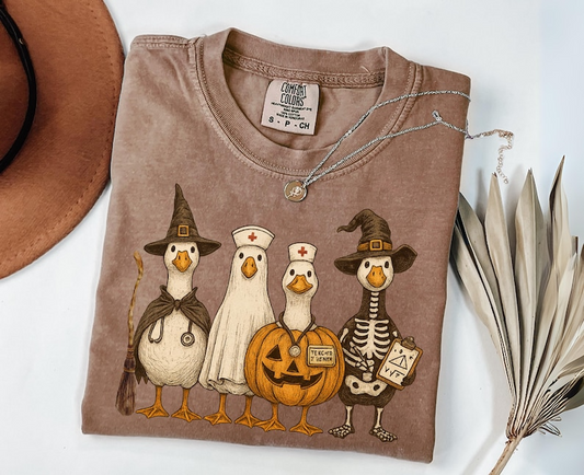 Nurse Halloween Registered Silly Goose Comfort Colors® Shirt, On Duty Nurse Group Shirt Halloween Day