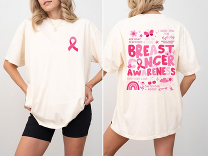 Breast Cancer Awareness Shirt, Breast Cancer Month, Groovy Breast Cancer Shirt, Breast Cancer Gifts