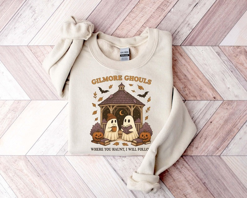 Gilmore Ghouls Shirt, Where You Haunt I Will Follow Shirt, Cute Ghost Halloween Tee