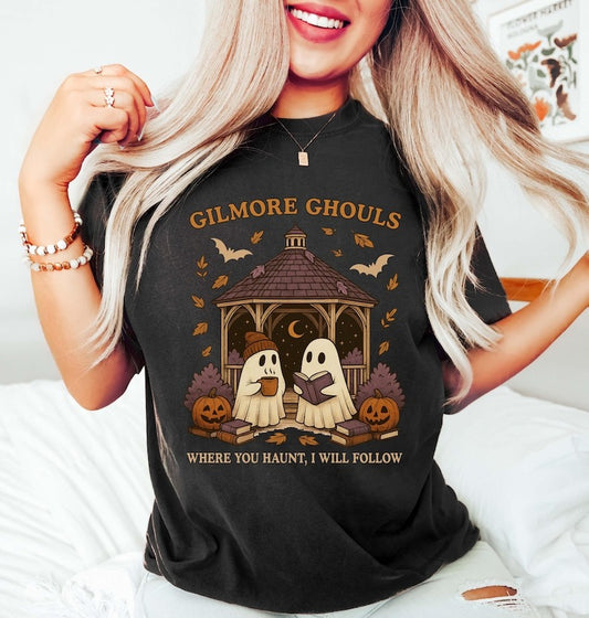 Gilmore Ghouls Shirt, Where You Haunt I Will Follow Shirt, Cute Ghost Halloween Tee