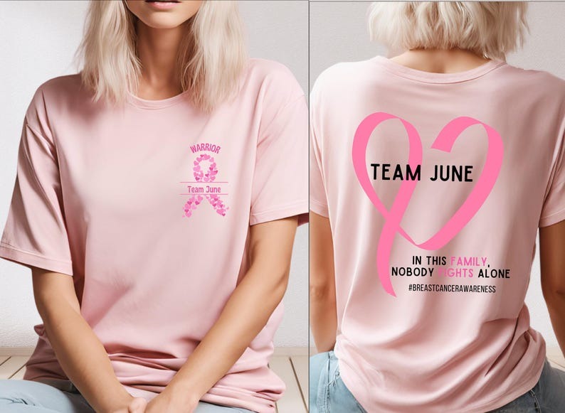 Custom Breast Cancer Shirt, Cancer Support Squad, Breast Cancer Awareness Gift