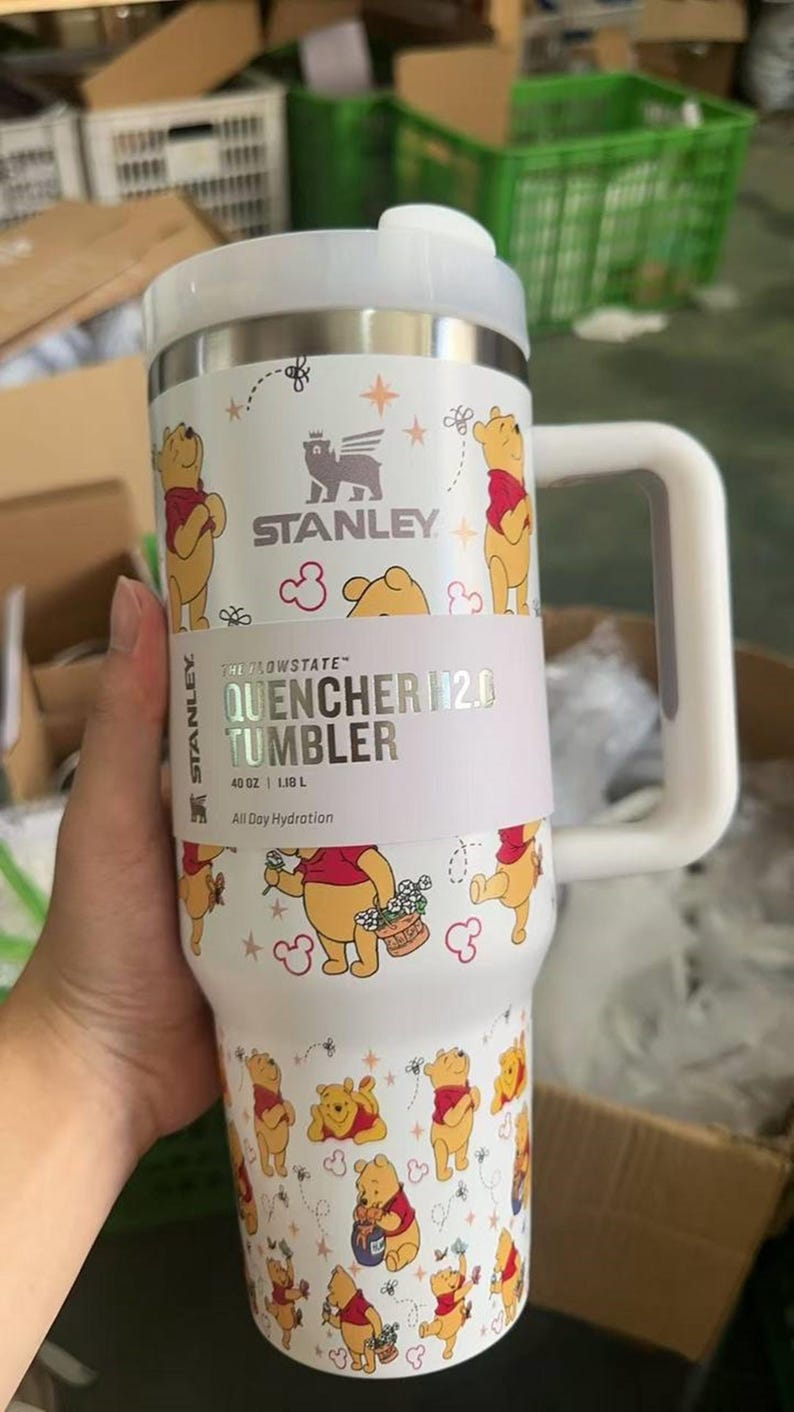 Classic Winnie The Pooh Inspired Metal Tumbler 40oz Cup
