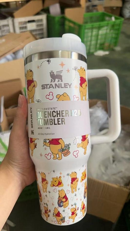 Classic Winnie The Pooh Inspired Metal Tumbler 40oz Cup