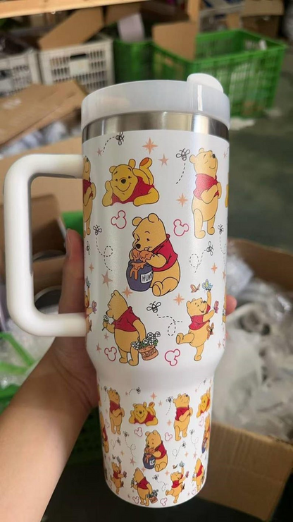 Classic Winnie The Pooh Inspired Metal Tumbler 40oz Cup