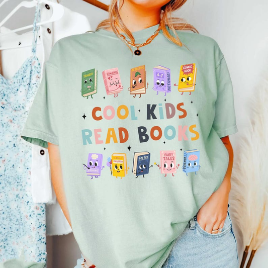 Cool Kids Read Books Shirt, Teacher Shirts, Kindergarten Teacher Shirt
