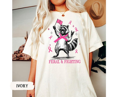 Breast Cancer Support Squad Shirt, Breast Cancer Awareness Shirt, Feral and Fighter