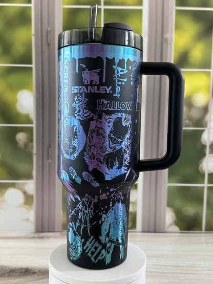 Stanley Halloween Scream Freddy Jason Ghost Tumbler 40 oz