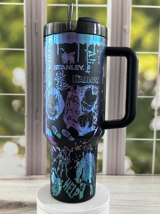Stanley Halloween Scream Freddy Jason Ghost Tumbler 40 oz