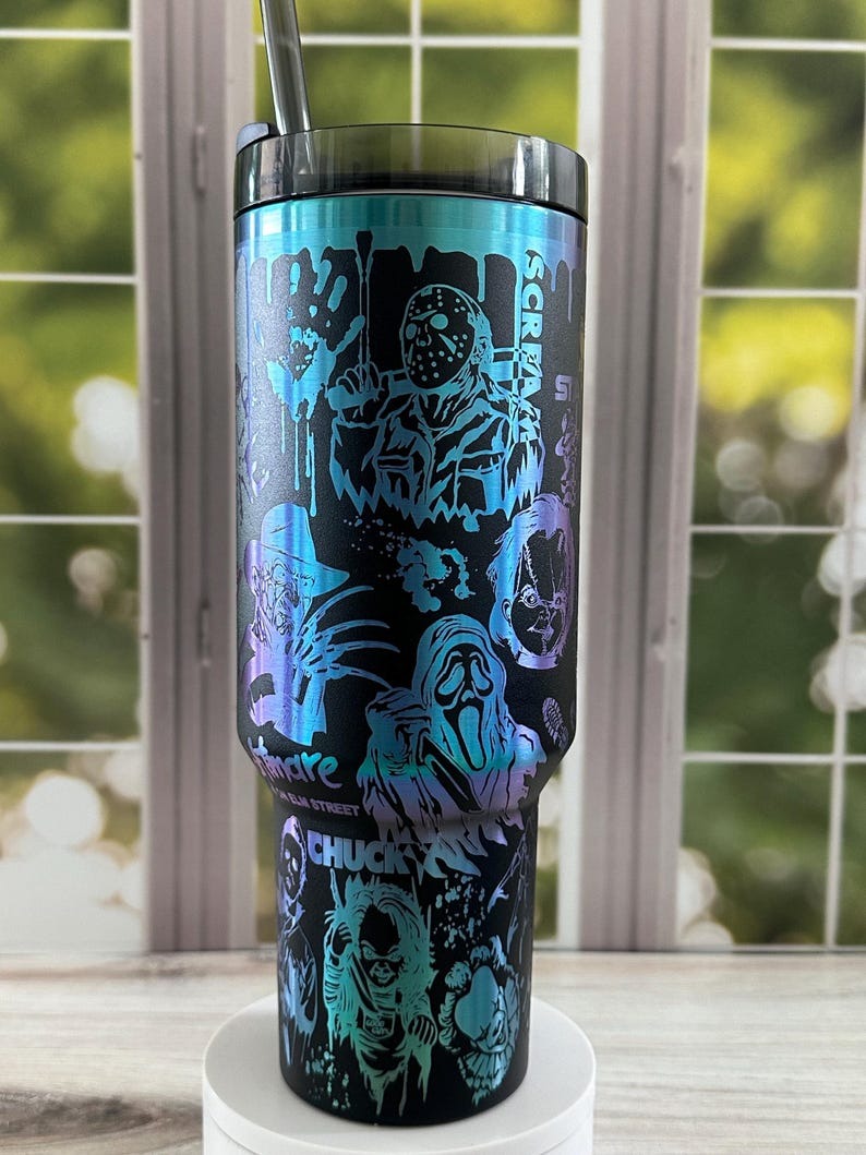 Stanley Halloween Scream Freddy Jason Ghost Tumbler 40 oz