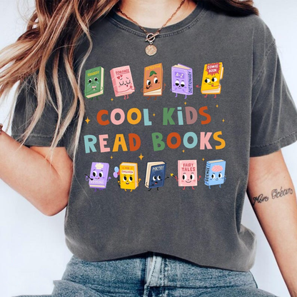 Cool Kids Read Books Shirt, Teacher Shirts, Kindergarten Teacher Shirt