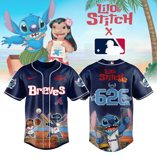Atlanta Braves x Lilo Stitch Limited Edition Jersey