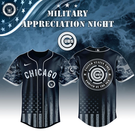 Chicago Cubs MLB x Navy Military Appreciation Night Jersey Editions Limited