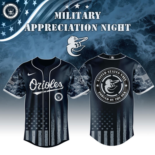 Baltimore Orioles MLB x Navy Military Appreciation Night Jersey Editions Limited