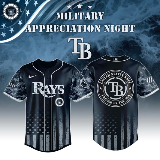 Tampa Bay Rays MLB x Navy Military Appreciation Night Jersey Editions Limited