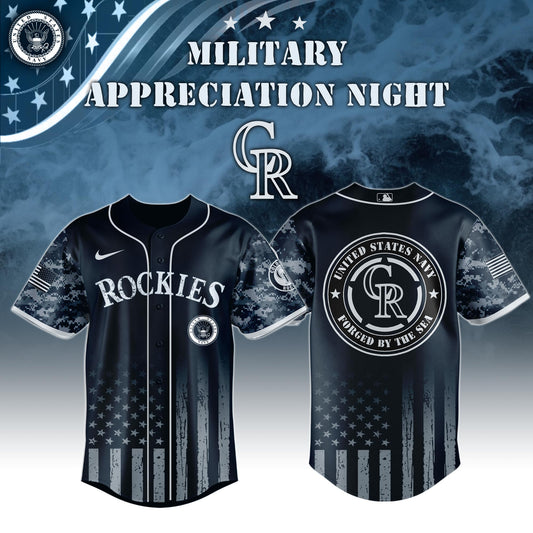 Colorado Rockies MLB x Navy Military Appreciation Night Jersey Editions Limited
