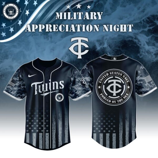 Minnesota Twins MLB x Navy Military Appreciation Night Jersey Editions Limited