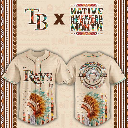 Tampa Bay Rays Native American Heritage Month Baseball Jersey - Saint Savoir