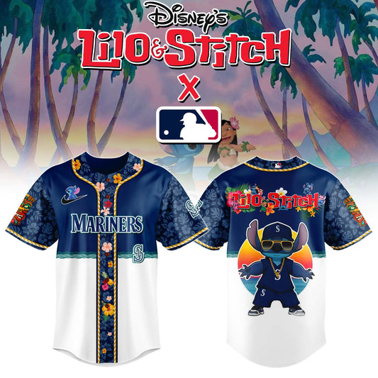 Seattle Mariners MLB x Lilo & Stitch Jersey Limited