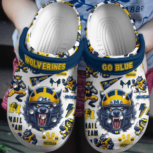 Michigan Wolverines NCAA Sport Clogs Shoes - 503HL- CR024
