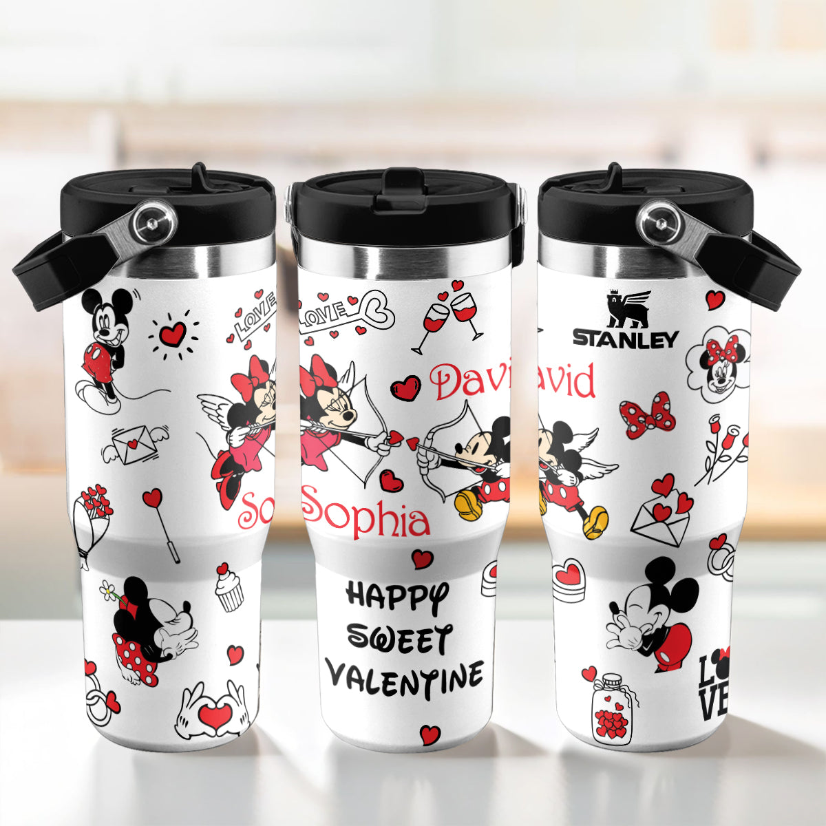 DN Love Mickey & Minnie Custom 40oz Custom Iceflow Tumbler -501MC-TB023