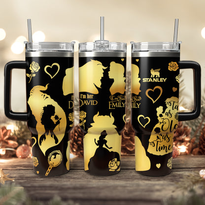 40oz Valentine DN Couple Custom Tumbler - 412MC-TB013