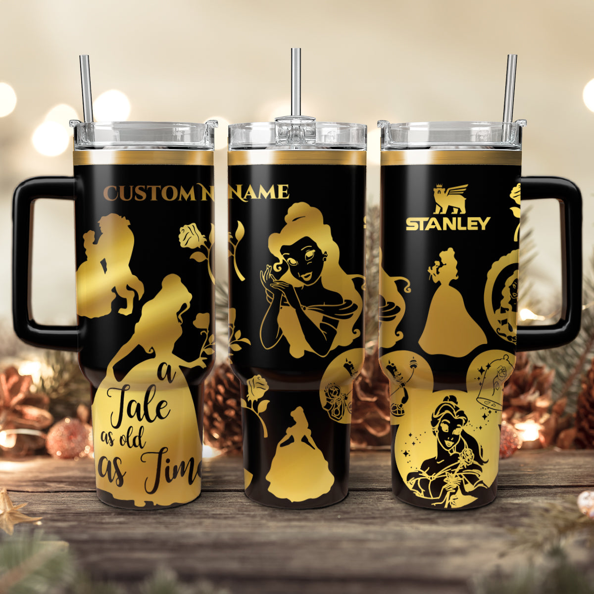 Custom Name DN Beauty and The Beast Tumbler - 501HLTB044