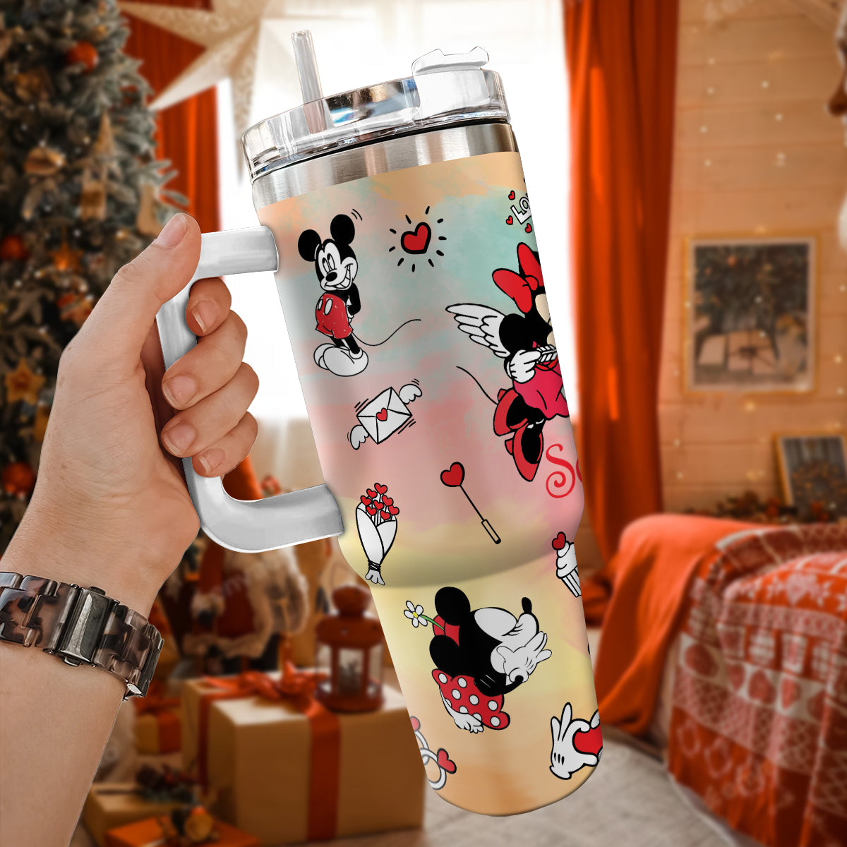 DN Mickey and Minnie Custom 40oz Tumbler - 501MC-TB023