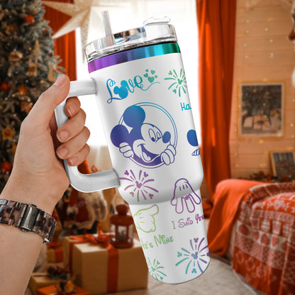 DN Mickey and Minnie Custom 40oz Tumbler  - 501MC-TB032