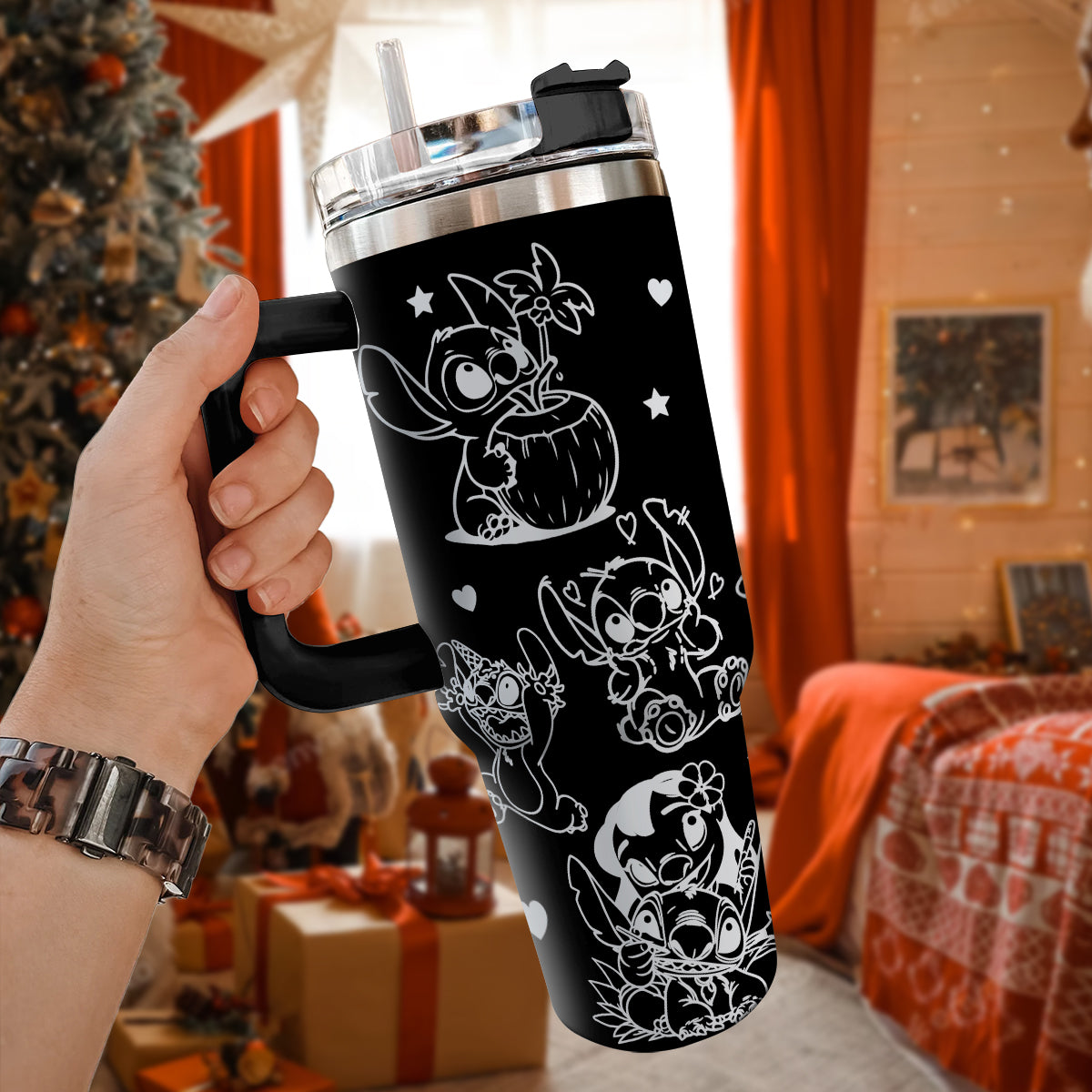 A Gift For Stitch Fan Custom Tumbler 40 oz - 412MC-TB018