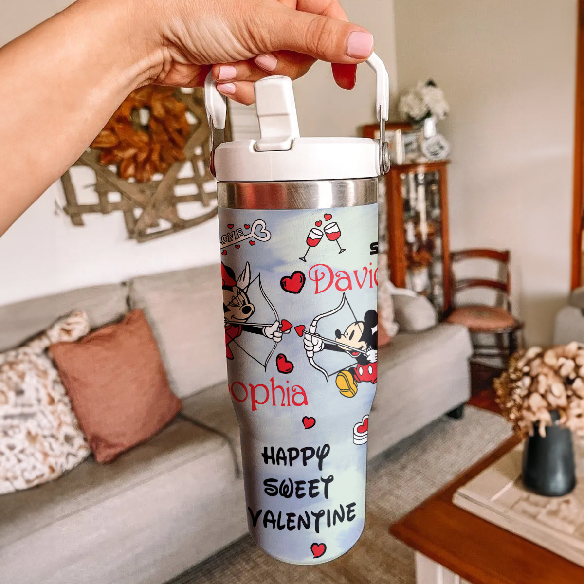 DN Love Mickey & Minnie Custom 40oz Custom Iceflow Tumbler -501MC-TB023