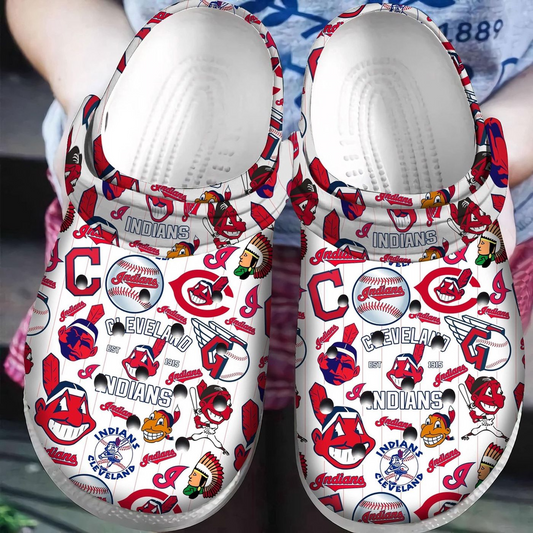 Cleveland Indians MLB Clog: Fan Baseball Shoes  - 503HL- CR126