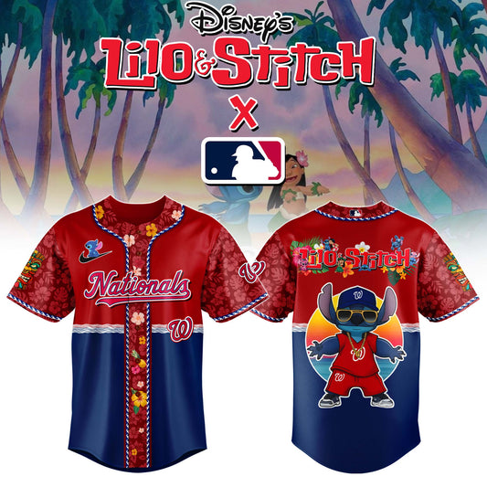 Washington Nationals MLB x Lilo & Stitch Jersey Limited