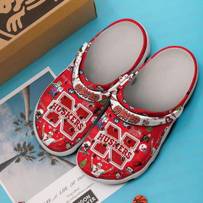 Nebraska Cornhuskers Ncaa Sport Clogs Shoes - 502HL- CR072