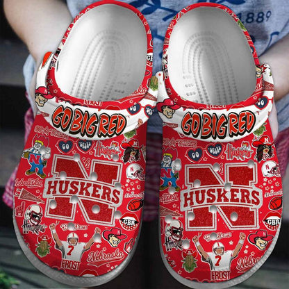 Nebraska Cornhuskers Ncaa Sport Clogs Shoes - 502HL- CR072