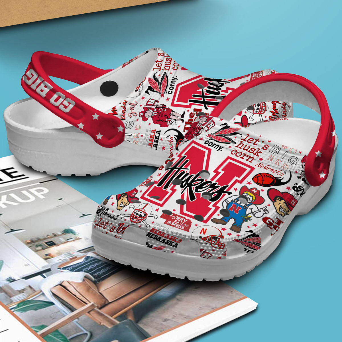 Nebraska Cornhuskers NCAA Sport Clogs Shoes - 503HL- CR035