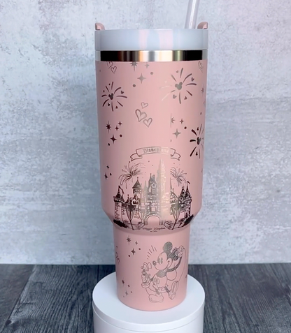 40oz DN Love Tumbler - Embracing by the Castle TW52